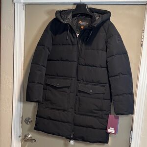 Stylish Black Puffer Coat